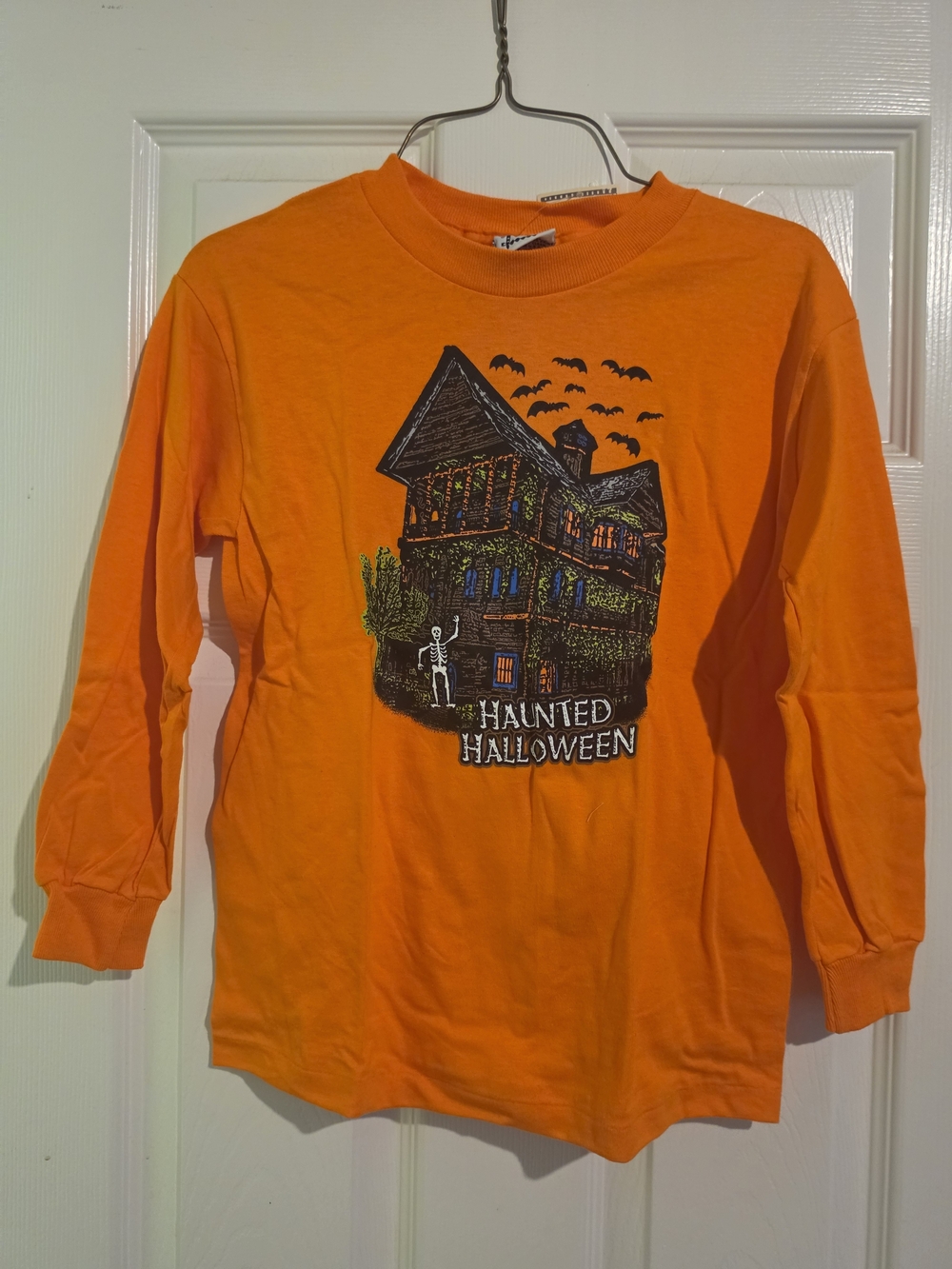 Kids Orange 'Haunted Halloween' Long-Sleeve Tee